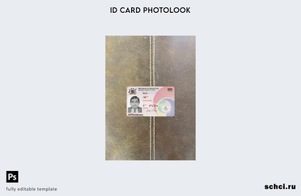 цифровая загрузка шаблона FRONT для удостоверения личности Маврикия с фотоизобра